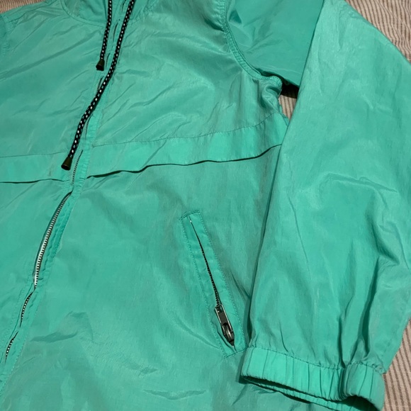 Mint Green Windbreaker with zippered pockets - Picture 4 of 4